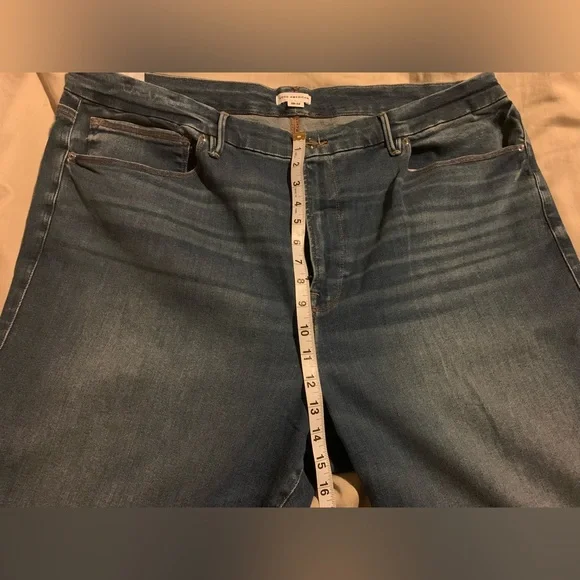 Good American x Calik Denim Always Fits Good Legs Skinny Crop Fits sizes 28W-32W - Picture 8 of 14